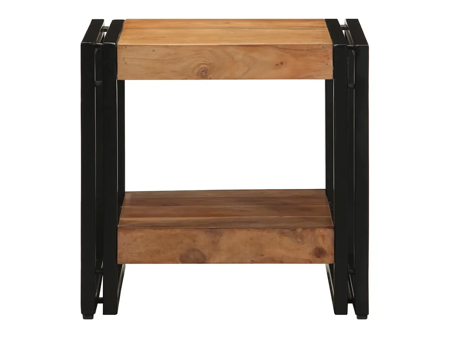 Mesa de Café Marrón 40 x 40 x 38 cm madera maciza de acacia