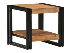 Mesa de Café Marrón 40 x 40 x 38 cm madera maciza de acacia