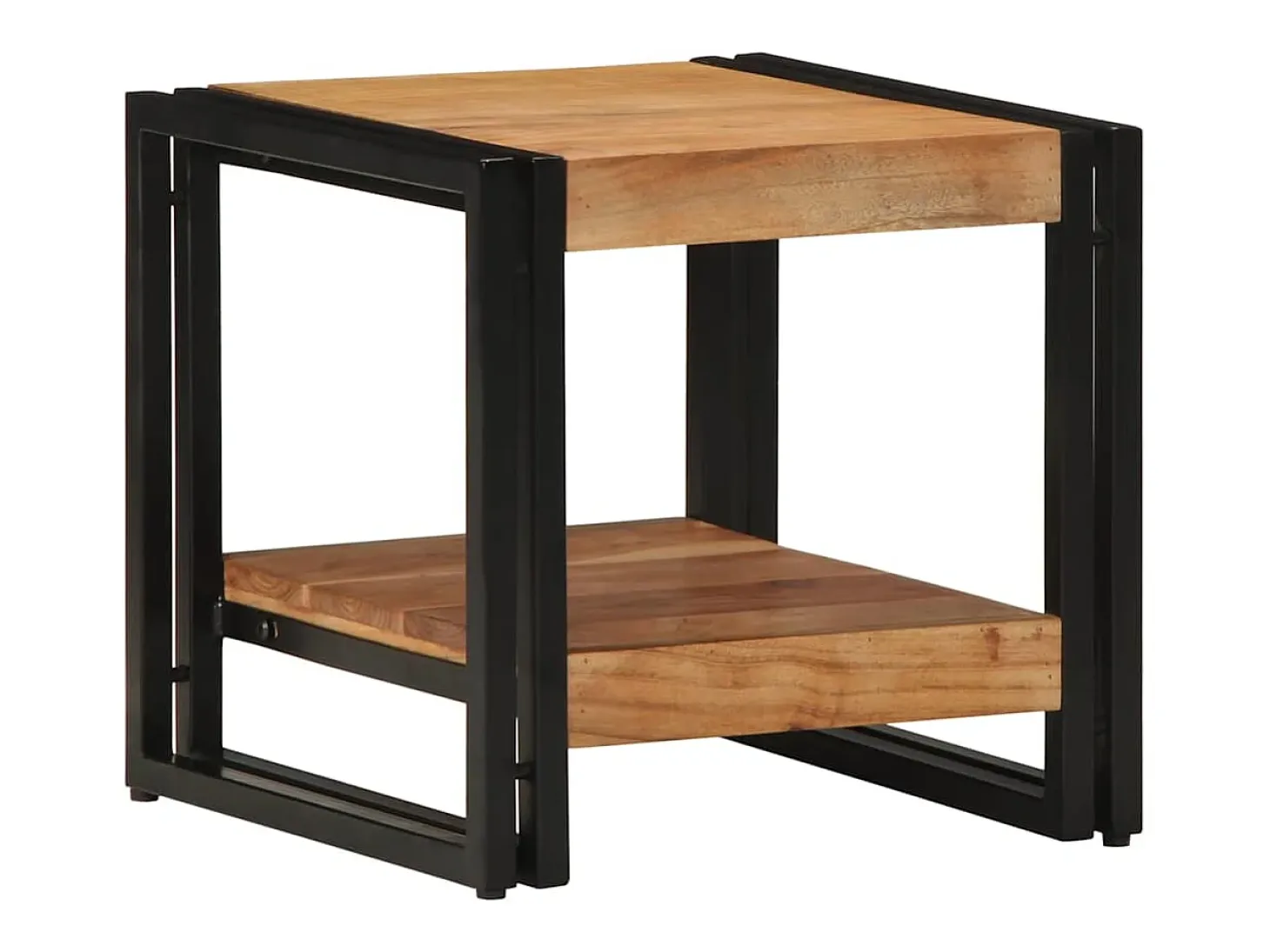 Mesa de Café Marrón 40 x 40 x 38 cm madera maciza de acacia