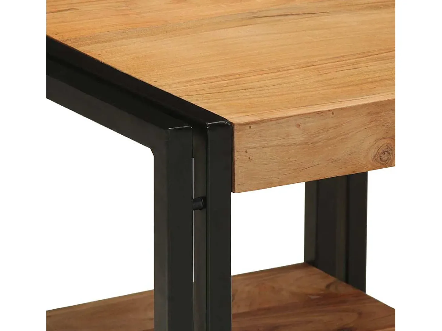 Mesa de Café Marrón 40 x 40 x 38 cm madera maciza de acacia
