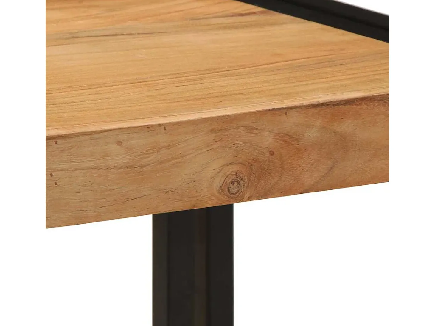 Mesa de Café Marrón 40 x 40 x 38 cm madera maciza de acacia