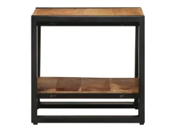 Mesa de Café Marrón 40 x 40 x 38 cm madera maciza de acacia
