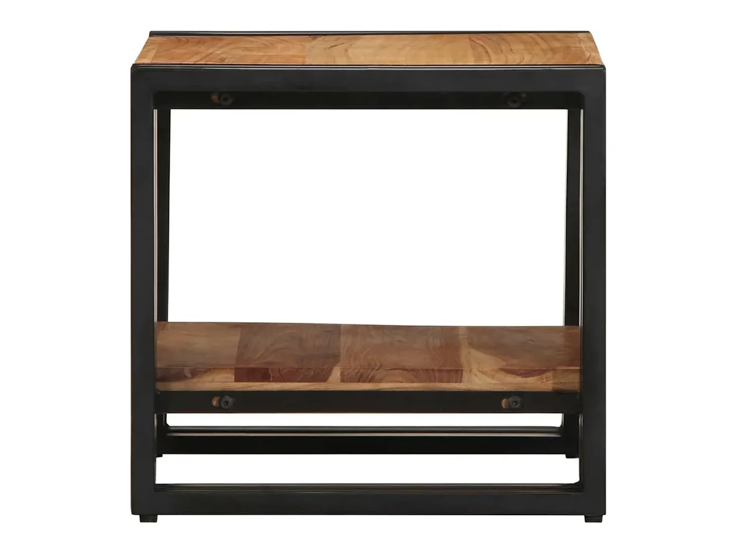 Mesa de Café Marrón 40 x 40 x 38 cm madera maciza de acacia