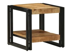 Mesa de Café Marrón 40 x 40 x 38 cm madera maciza de mango