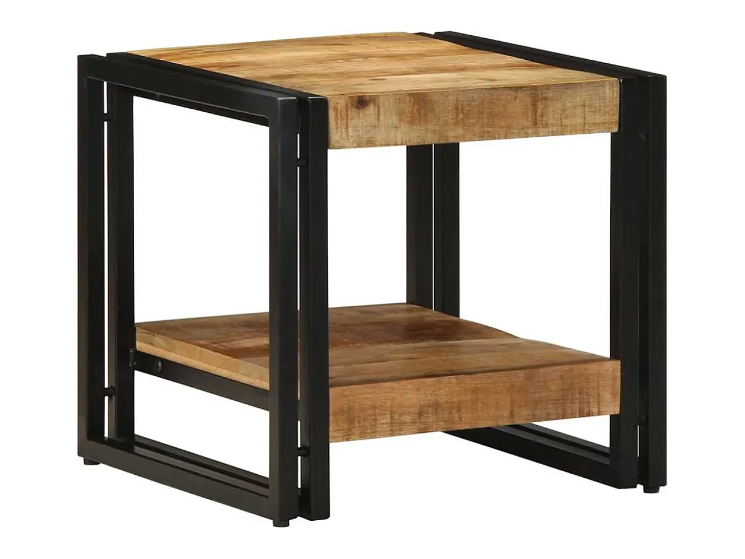 Mesa de Café Marrón 40 x 40 x 38 cm madera maciza de mango