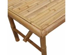 Mesa de Café Marrón 90 x 50 x 43 cm Bambú
