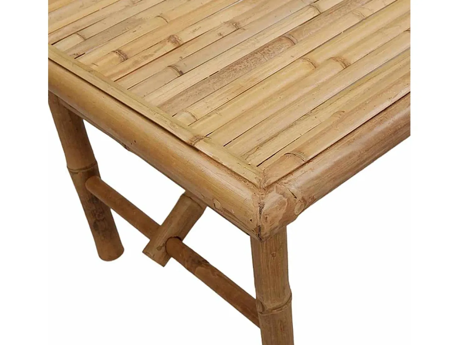 Mesa de Café Marrón 90 x 50 x 43 cm Bambú