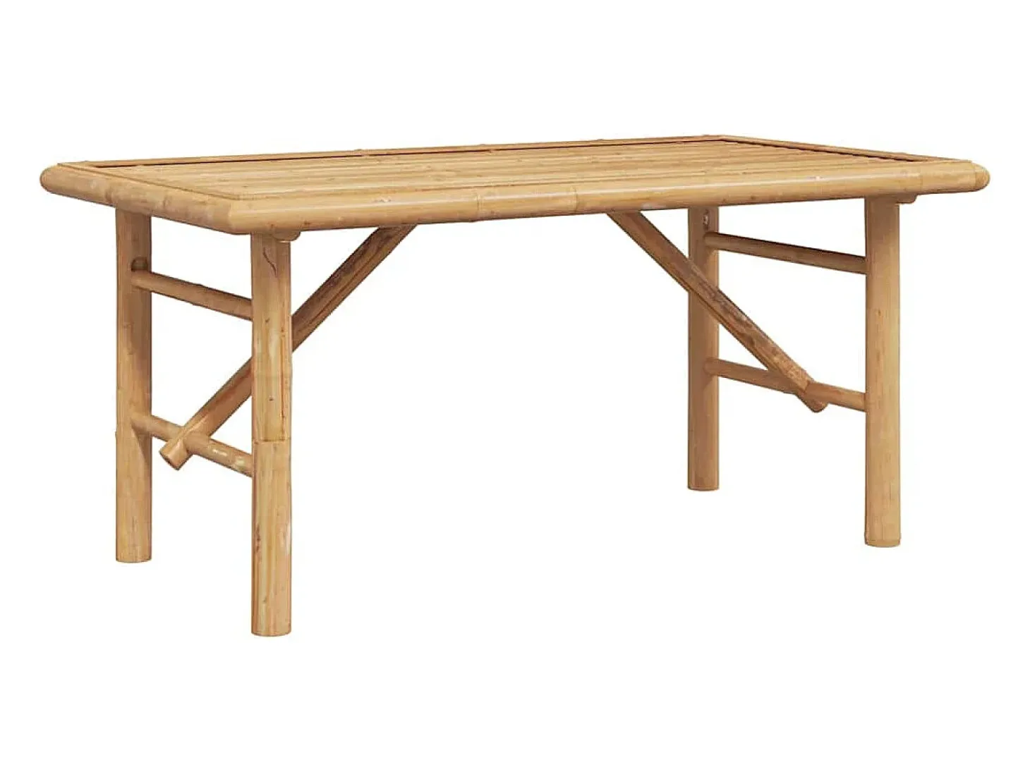 Mesa de Café Marrón 90 x 50 x 43 cm Bambú