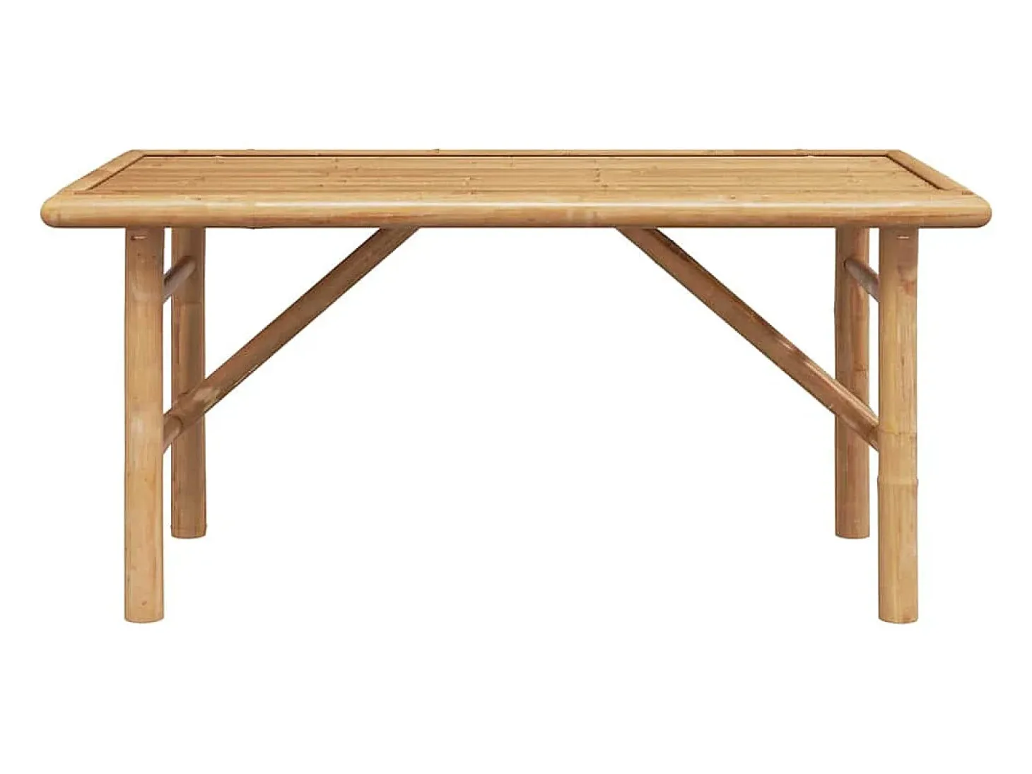 Mesa de Café Marrón 90 x 50 x 43 cm Bambú