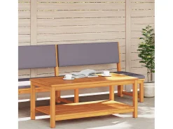Mesa de Café Marrón 70 x 40 x 45 cm madera maciza de acacia