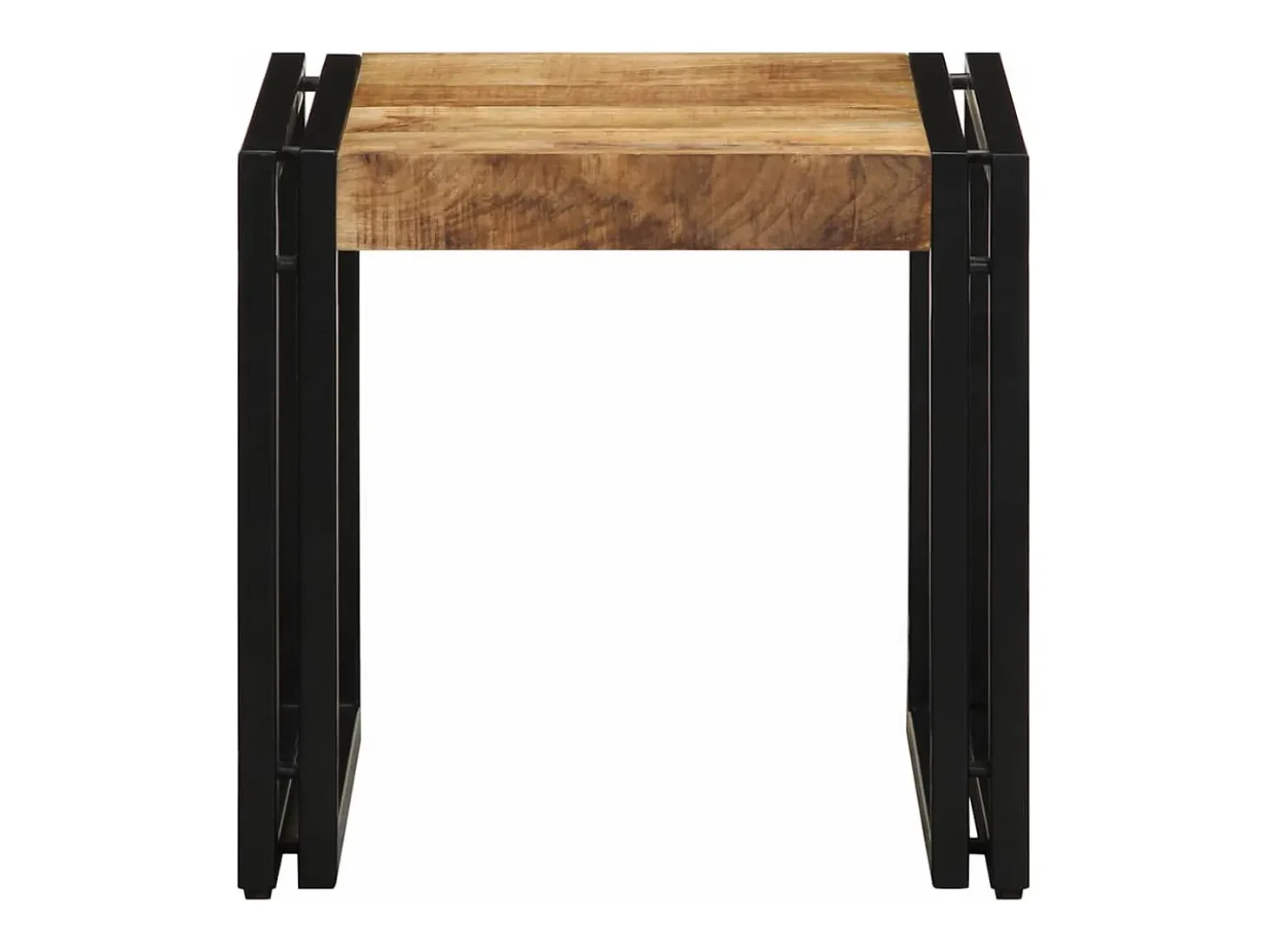 Mesa de Café Marrón 40 x 40 x 38 cm madera maciza de mango