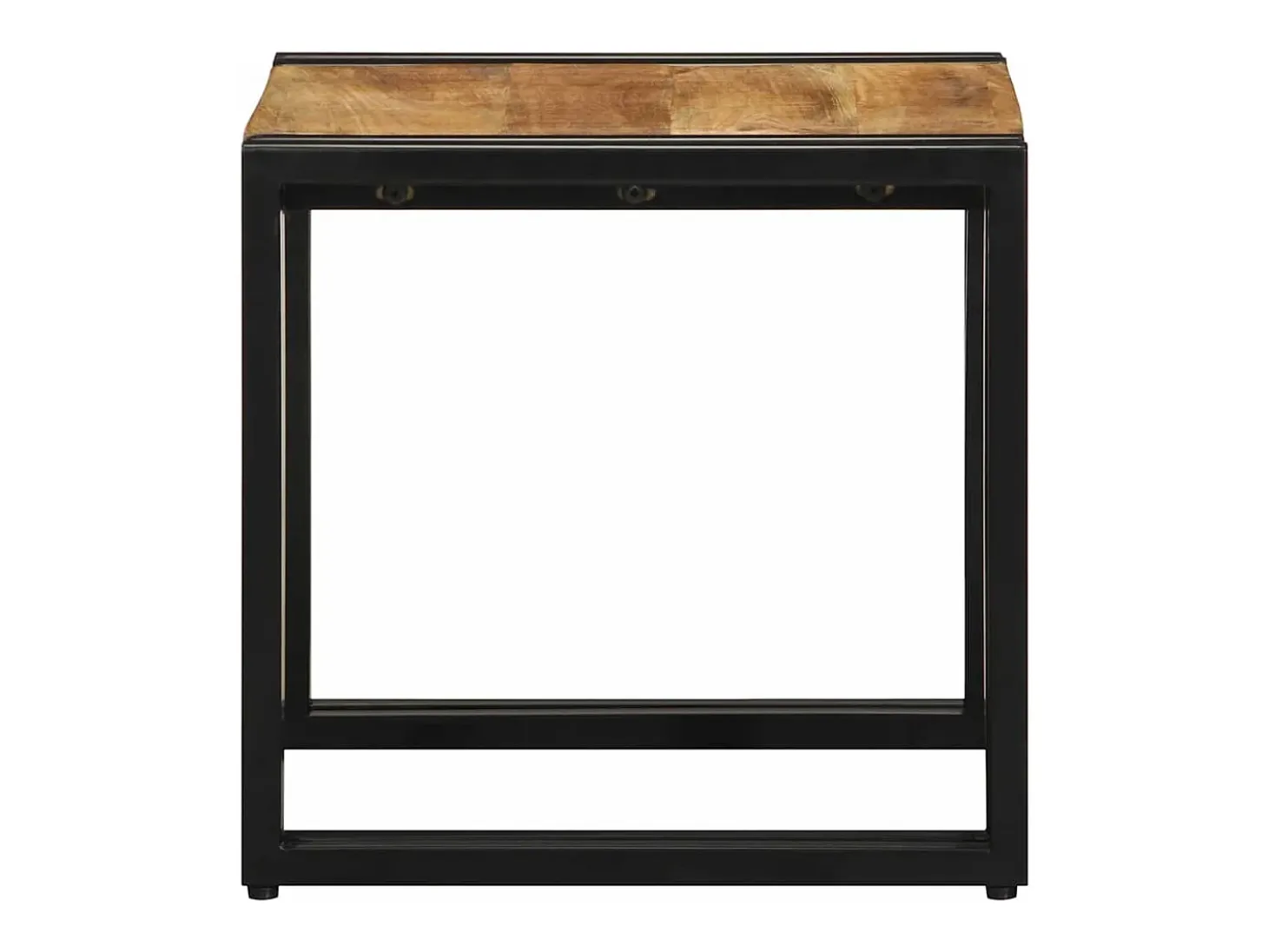Mesa de Café Marrón 40 x 40 x 38 cm madera maciza de mango