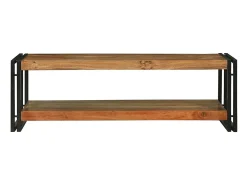 Mesa de Café Marrón 120 x 50 x 38 cm madera maciza de acacia