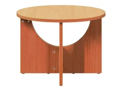 Mesa de Café Marrón cera 50 x 50 x 35 cm Madera maciza de pino