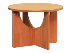 Mesa de Café Marrón cera 50 x 50 x 35 cm Madera maciza de pino