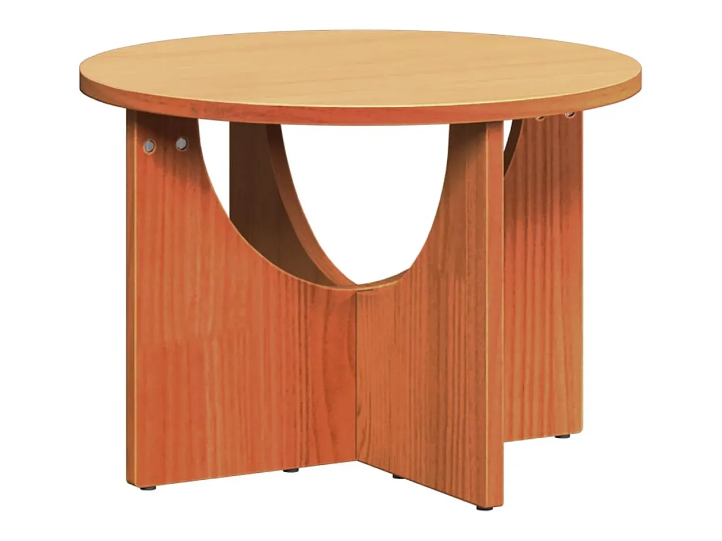 Mesa de Café Marrón cera 50 x 50 x 35 cm Madera maciza de pino