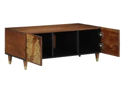 Mesa de Café Marrón miel 100 x 54 x 40 cm
