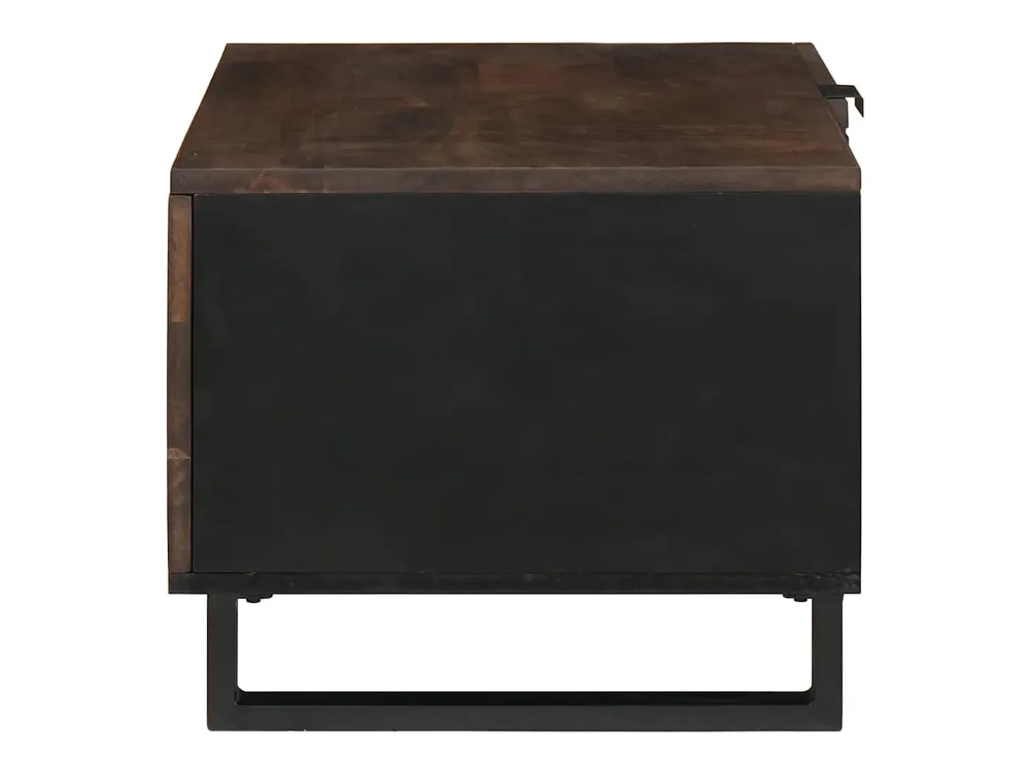 Mesa de Café Marrón y Negro 80 x 50 x 40 cm