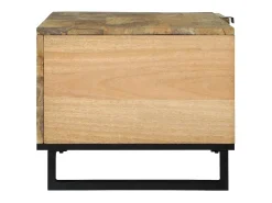 Mesa de Café Marrón y Negro 80 x 50 x 40 cm