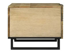 Mesa de Café Marrón y Negro 80 x 50 x 40 cm