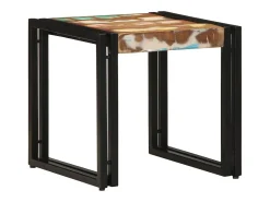 Mesa de Café Multicolor 40 x 40 x 38 cm madera maciza reciclada