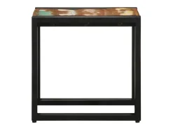 Mesa de Café Multicolor 40 x 40 x 38 cm madera maciza reciclada