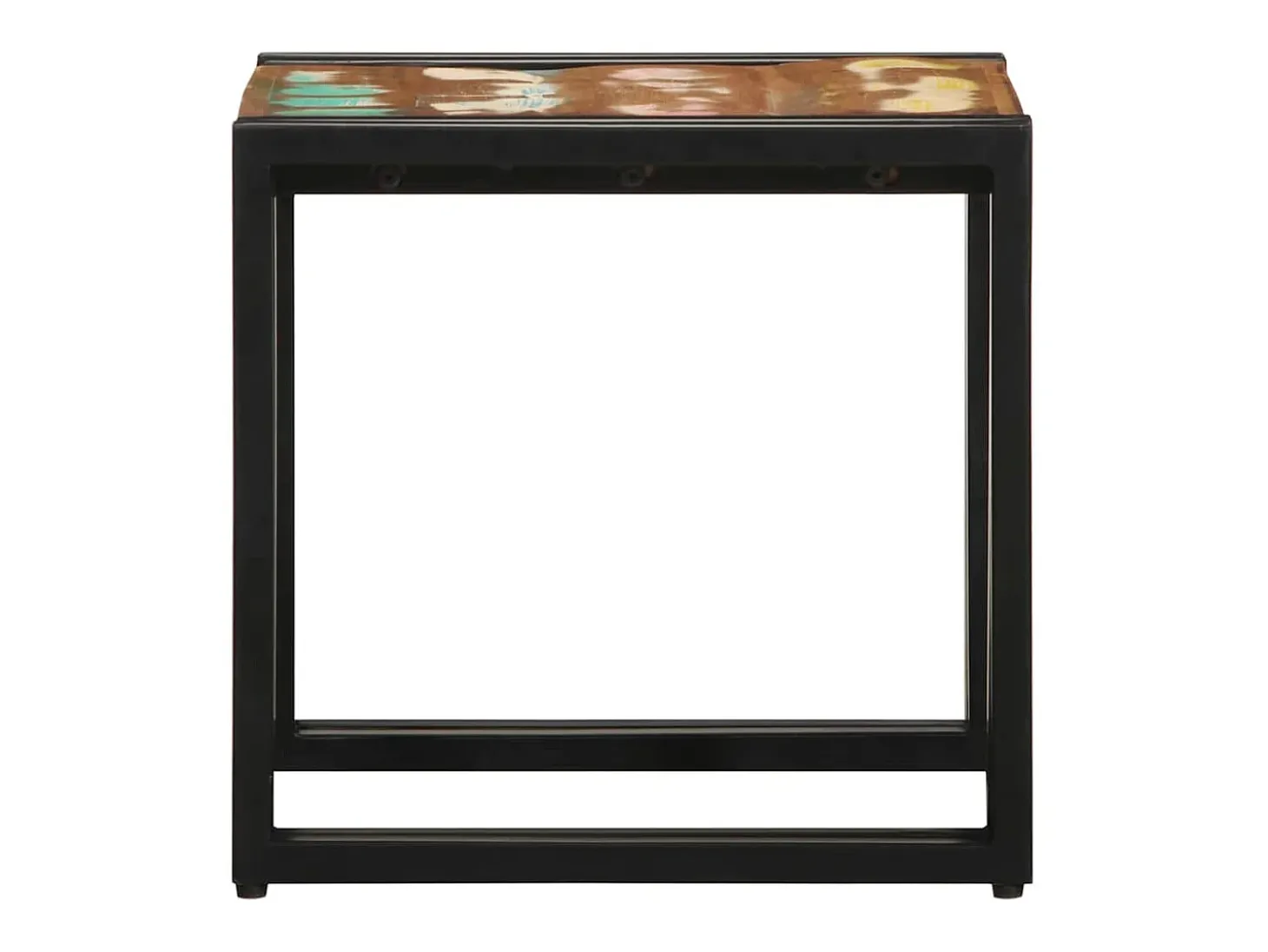 Mesa de Café Multicolor 40 x 40 x 38 cm madera maciza reciclada