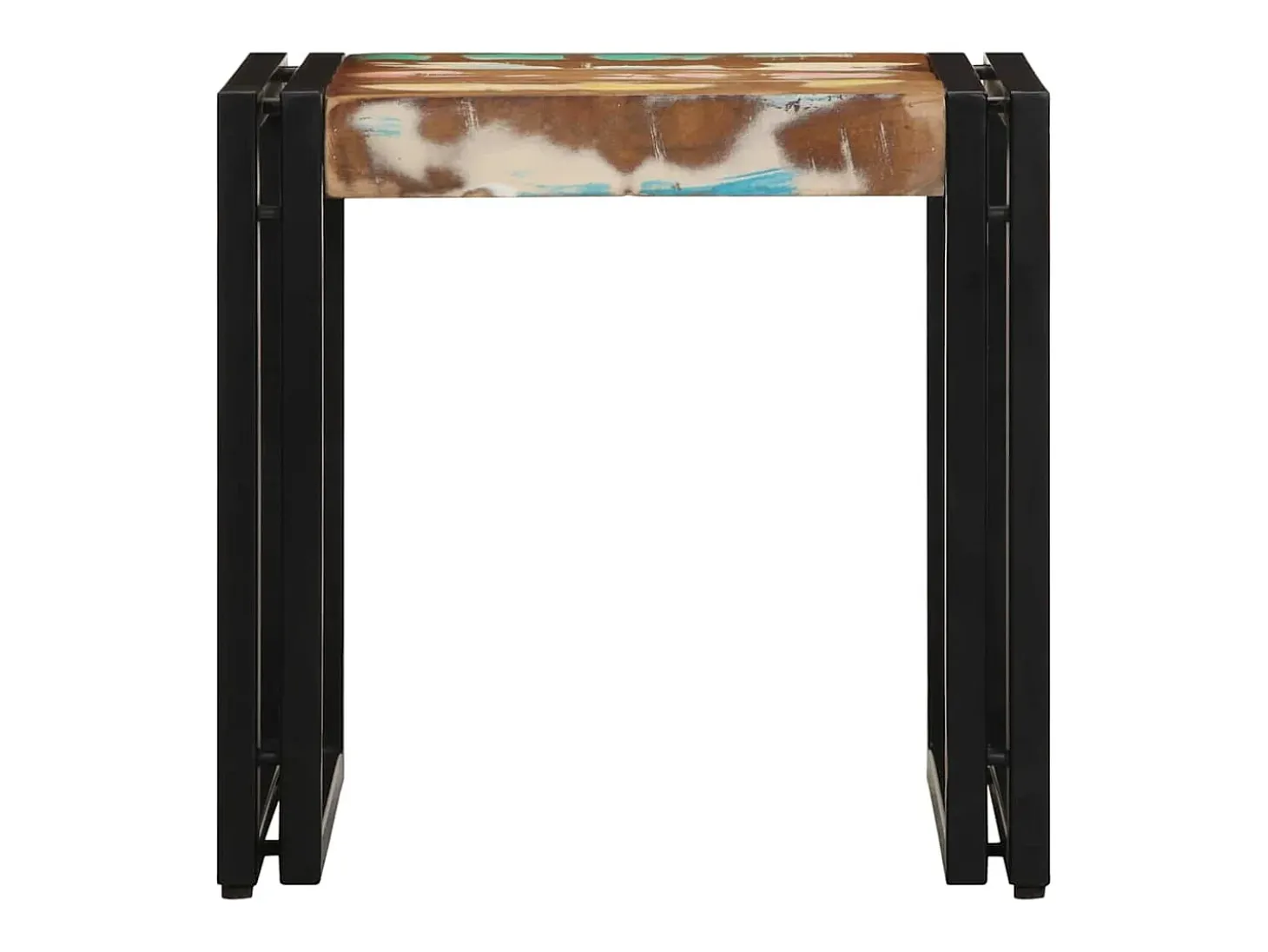 Mesa de Café Multicolor 40 x 40 x 38 cm madera maciza reciclada