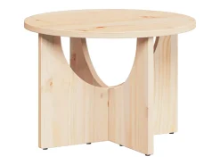Mesa de Café Natural 50 x 50 x 35 cm Madera maciza de pino