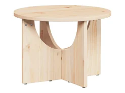 Mesa de Café Natural 50 x 50 x 35 cm Madera maciza de pino