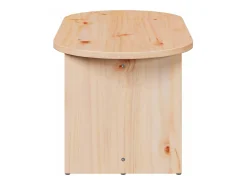 Mesa de Café Natural 80 x 39.5 x 35 cm Madera maciza de Pino