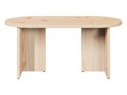 Mesa de Café Natural 80 x 39.5 x 35 cm Madera maciza de Pino