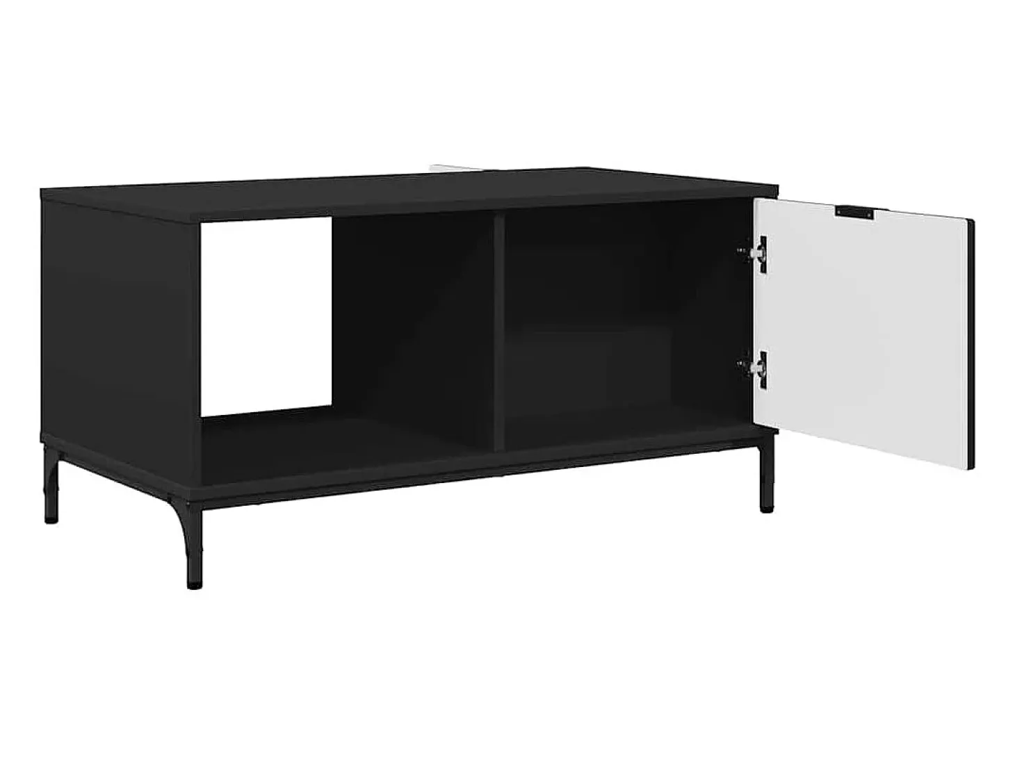 Mesa de Café Negro 90 x 49 x 46 cm Madera contrachapada