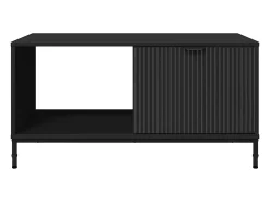 Mesa de Café Negro 90 x 49 x 46 cm Madera contrachapada