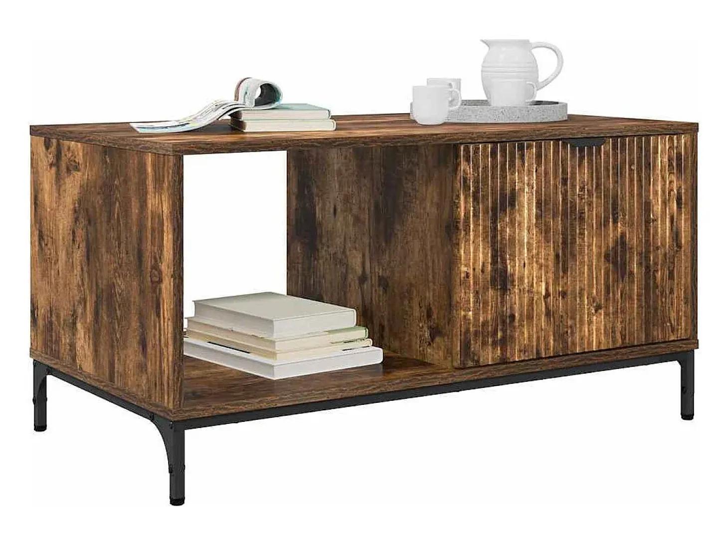 Mesa de Café Roble ahumado 90 x 49 x 46 cm Madera contrachapada