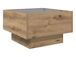 Mesa de Café Roble artisan 50 x 50 x 30 cm Madera contrachapada
