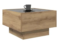 Mesa de Café Roble artisan 50 x 50 x 30 cm Madera contrachapada