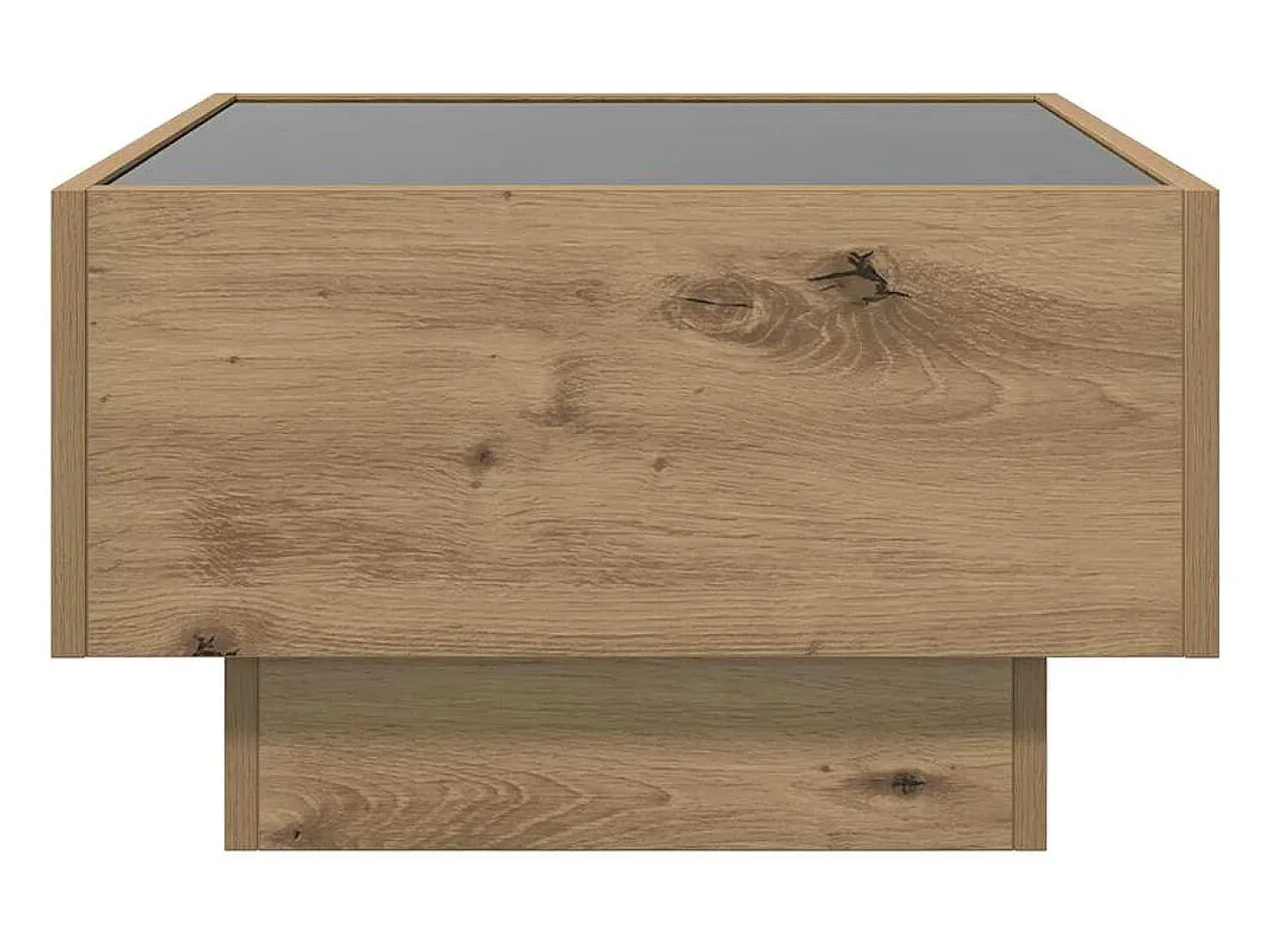 Mesa de Café Roble artisan 50 x 50 x 30 cm Madera contrachapada