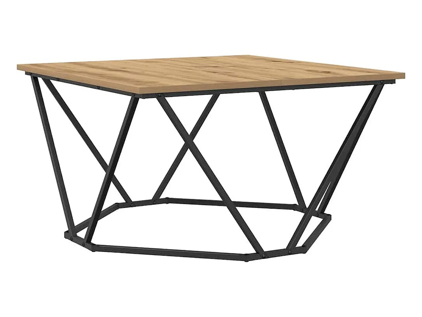 Mesa de Café Roble artisan 80 x 80 x 45 cm
