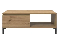 Mesa de Café Roble artisan 90 x 60 x 35 cm Madera contrachapada
