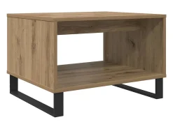Mesa de Café Roble artisan 60 x 50 x 40 cm Madera contrachapada