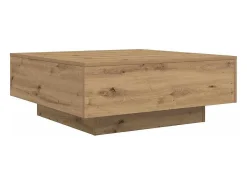 Mesa de Café Roble artisan 80 x 80 x 31 cm Madera contrachapada
