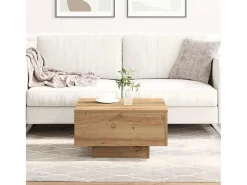 Mesa de Café Roble artisan 55 x 55 x 31 cm Madera contrachapada
