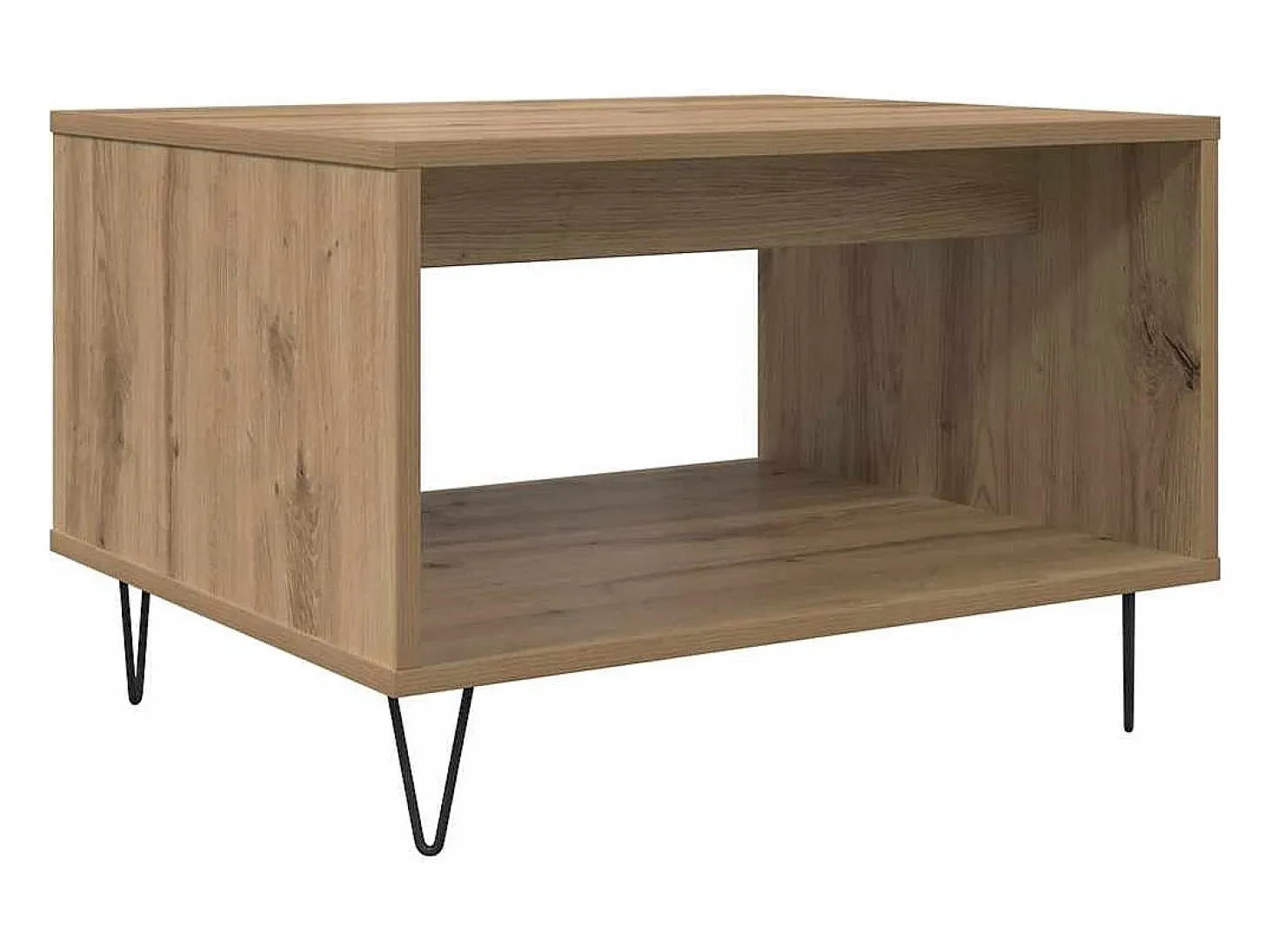 Mesa de Café Roble artisan 60 x 50 x 40 cm Madera contrachapada