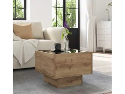 Mesa de Café Roble artisan 40 x 40 x 30 cm Madera contrachapada