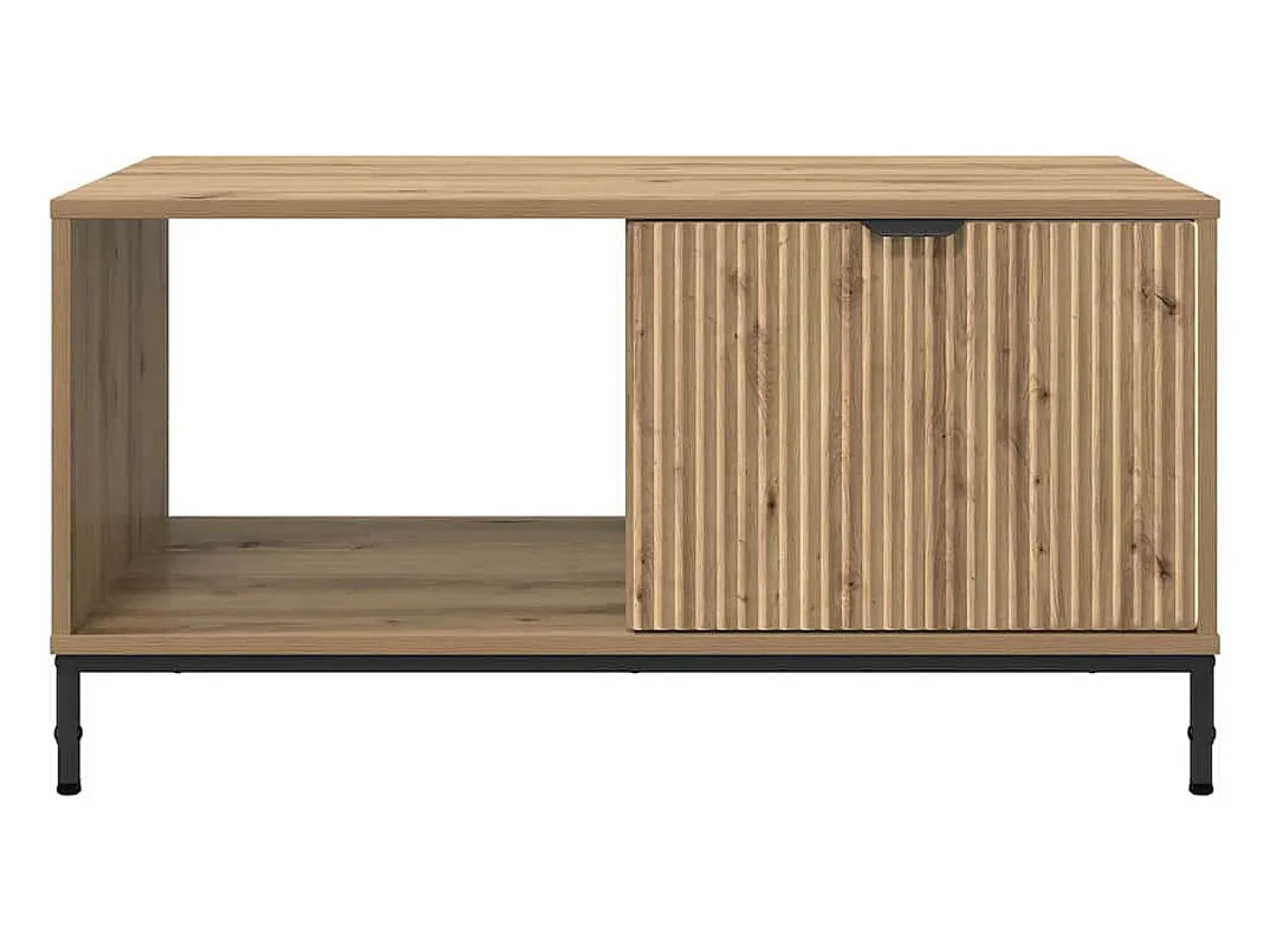 Mesa de Café Roble artisan 90 x 49 x 46 cm Madera contrachapada