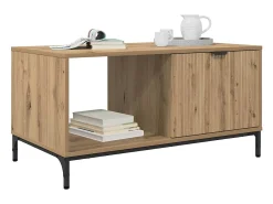 Mesa de Café Roble artisan 90 x 49 x 46 cm Madera contrachapada