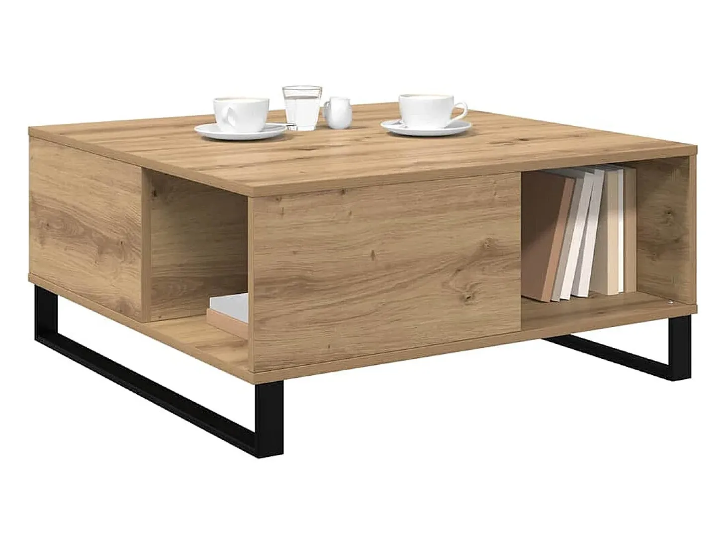 Mesa de Café Roble artisan 80 x 80 x 36.5 cm