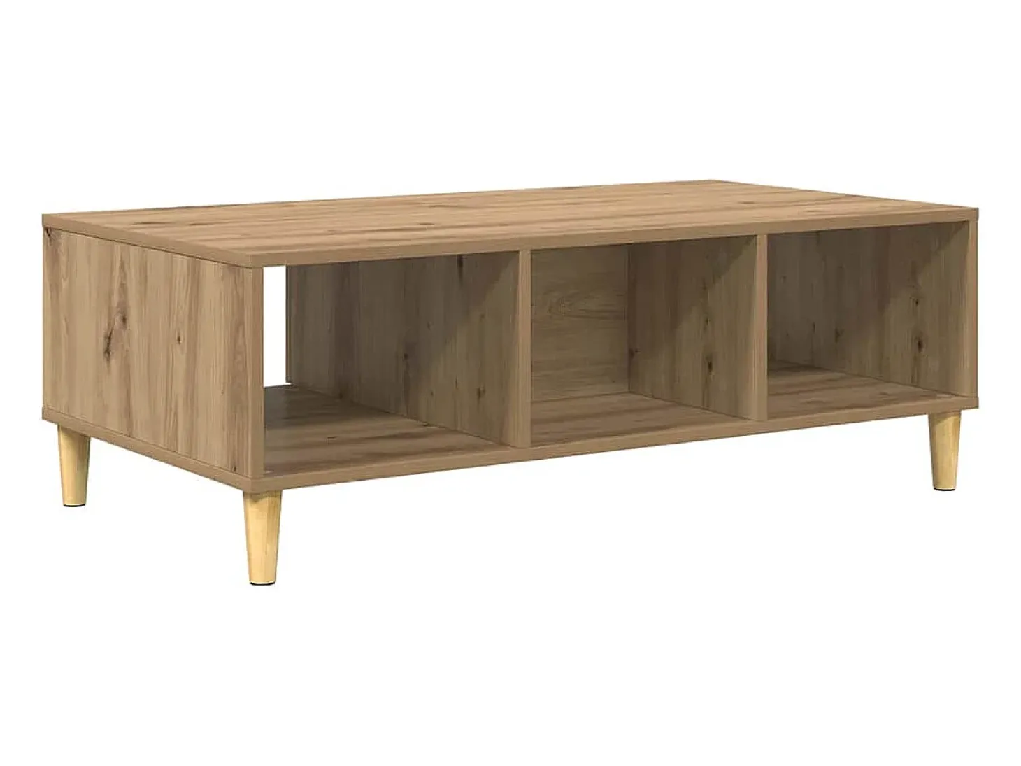 Mesa de Café Roble artisan 103.5 x 60 x 35 cm