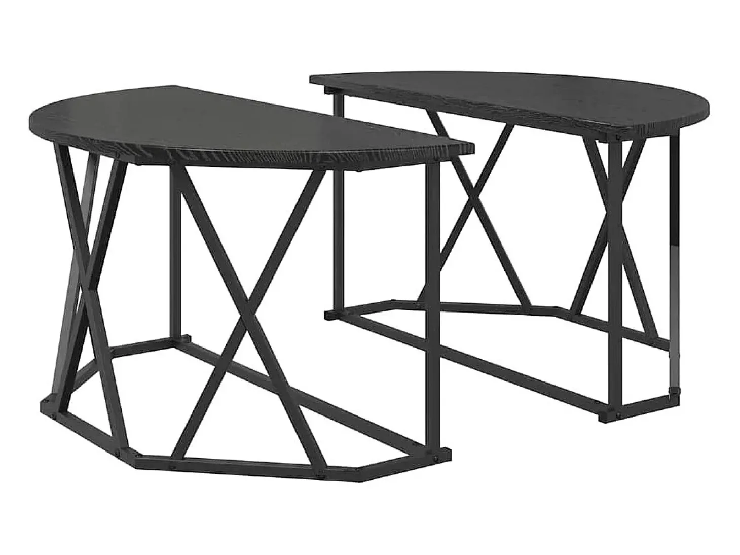 Mesa de Café Roble negro 80 x 80 x 42 cm